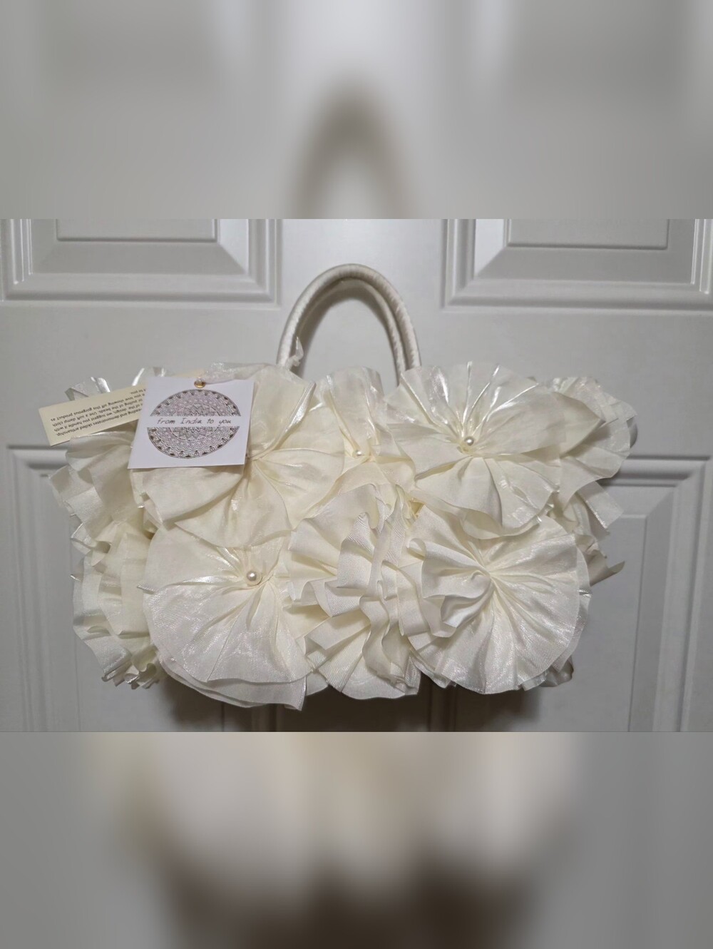HANDCRAFTED IN INDIA  " From India To You"  BAG WEDDING PROM BRIDAL NWT